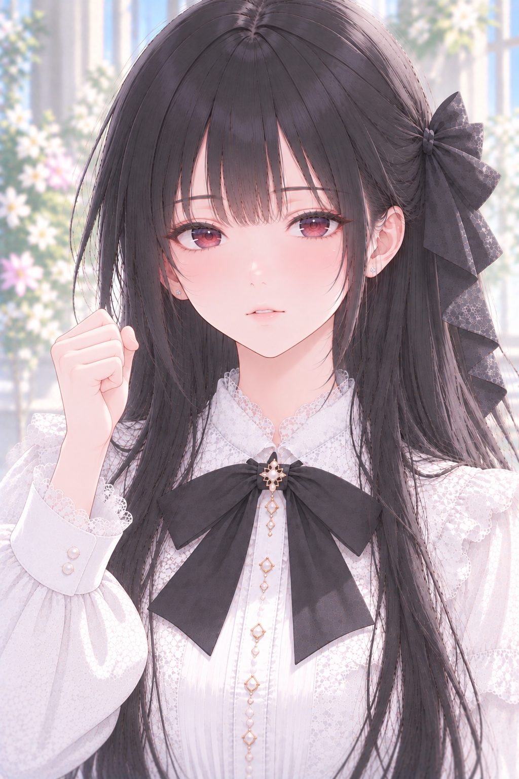 小さくガッツポーズのポーズ